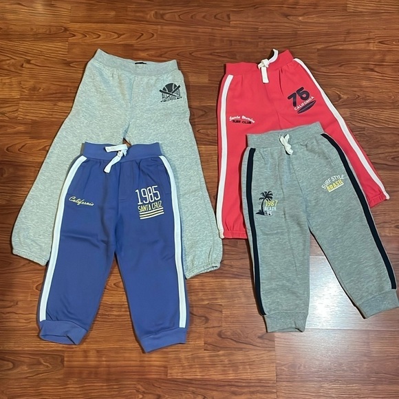 BUNDLE of 4 Toddler Jogger Pants - Picture 1 of 15